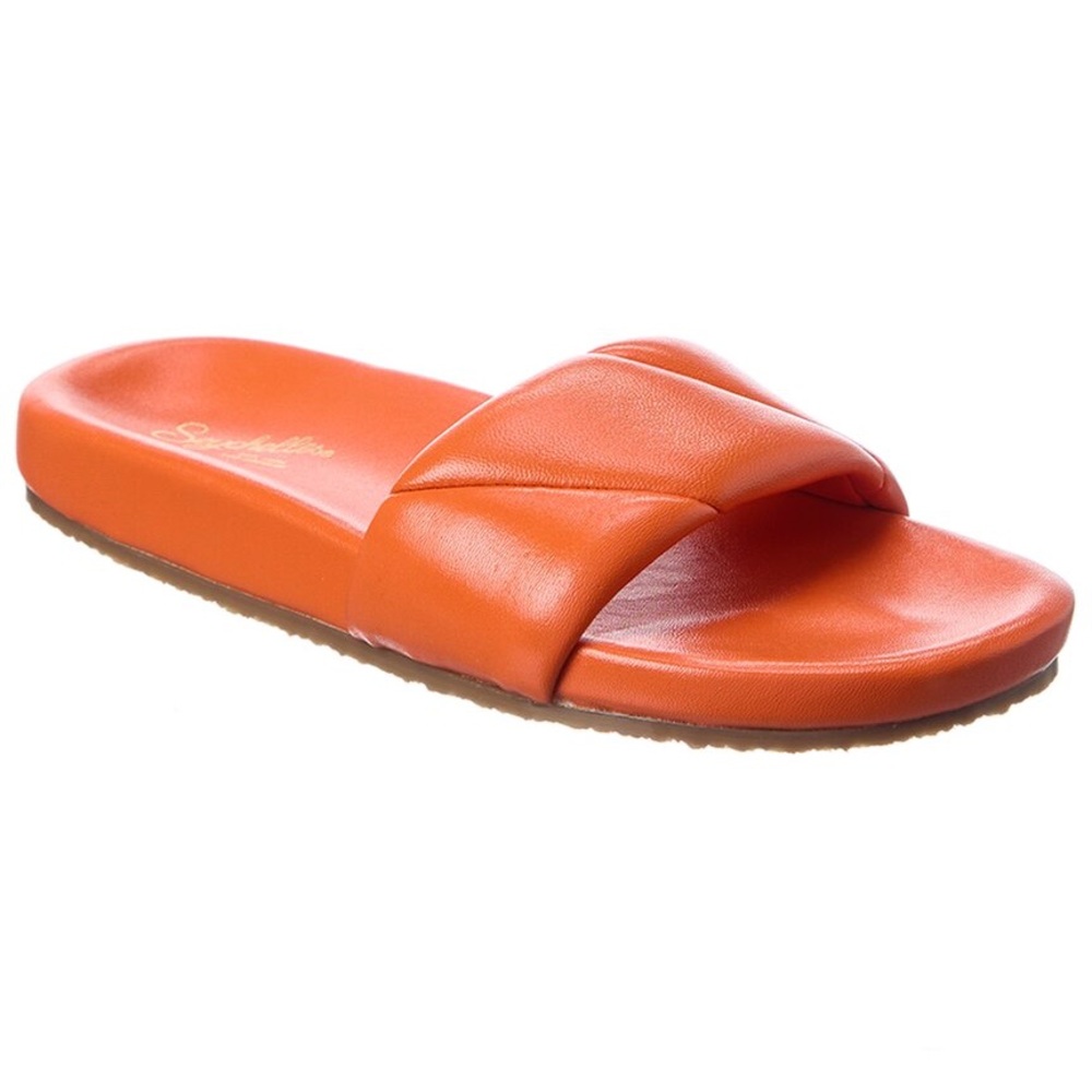 SEYCHELLES Trilogy Leather Sandal In Nocolor Orange | Size 6